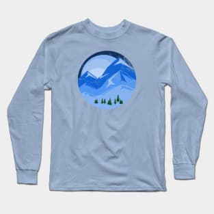 mountain circle insignia Long Sleeve T-Shirt